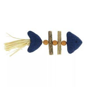 Turbo Blue Fish Dangle Interactive Cat Toy