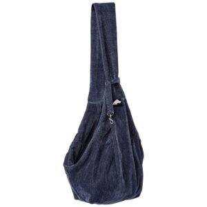Roxbury Pet Navy Blue Chenille Sierra Sling Pet Carrier