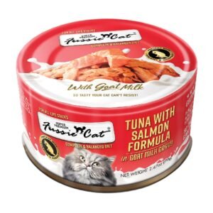 Fussie Cat Super Premium Tuna w/ Salmon Formula in Goat Milk Canned Cat Food