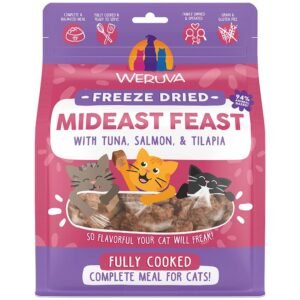Weruva Freeze Dried Mideast Feast w/ Tuna, Salmon, & Tilapia Fully Cooked Cat Food