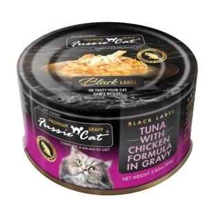 Fussie Cat Black Label Premium Tuna w/ Chicken Formula in Gravy Canned Cat Food