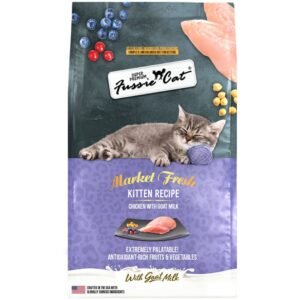 Fussie Cat Market Fresh Kitten Recipe Chicken w/ Goat Milk Premium Dry Cat Food