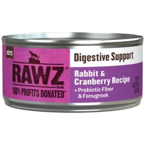 RAWZ Digestive Support Rabbit & Cranberry Recipe Canned Cat Food