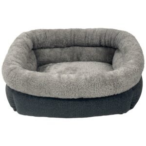 Pure Comfort The Little Haven Dark Gray Pet Bed