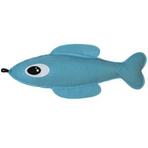 Fog City Pet Fish Kicker Interactive Plush Catnip Cat Toy