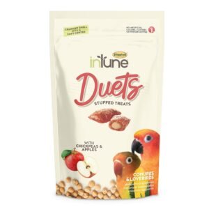 Higgins Intune Duets Chickpeas & Apples Treat For Conures & Lovebirds, 3Oz