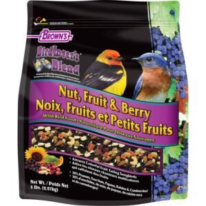 Brown's Bird Lover’S Blend Nut, Fruit & Berry Wild Bird Food, 5-Lb