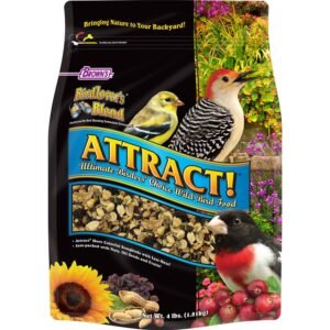 Brown's Bird Lover’S Blend Attract Ultimate Birder’S Choice Wild Bird Food, 4-Lb